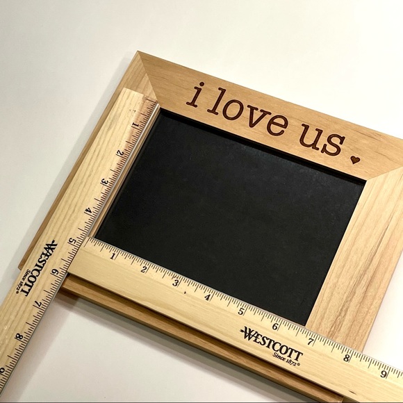 5”x7” Photo Picture Wood Decor Frame W/Stand-I Love Us Don Loves Adele Engraved - Picture 11 of 17